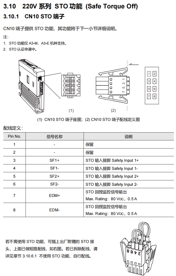 旧版CN10针脚与出厂短接说明